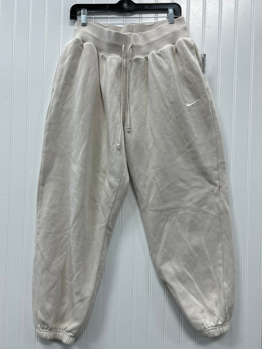 Athletic Pants By Nike Apparel In Cream, Size:M