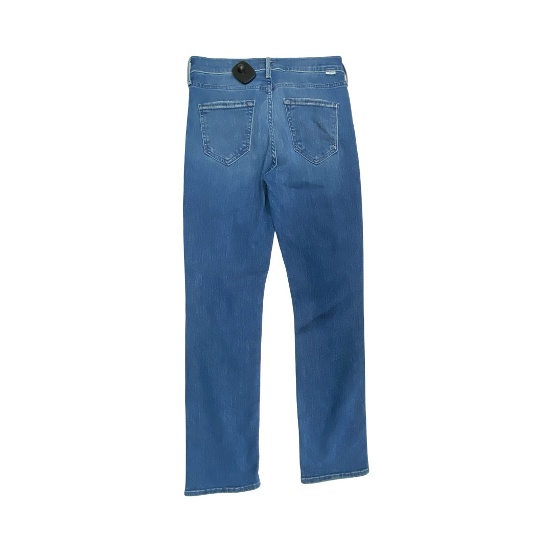 Jeans Straight By Mother In Blue Denim, Size:0