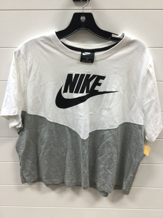 Athletic Top Ss By Nike Apparel In White, Size:1X