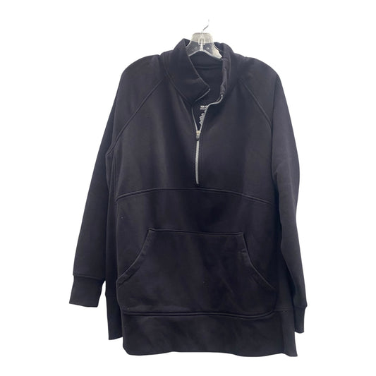 Athletic Jacket By Tek Gear In Black, Size:1X