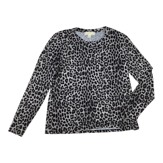 Top Ls Designer By Michael Kors In Animal Print, Size:L
