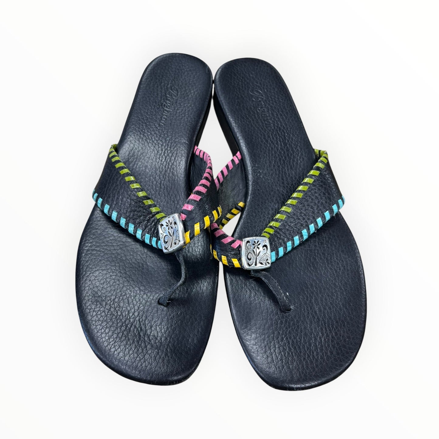 Sandals Flats By Brighton In Black, Size:8.5