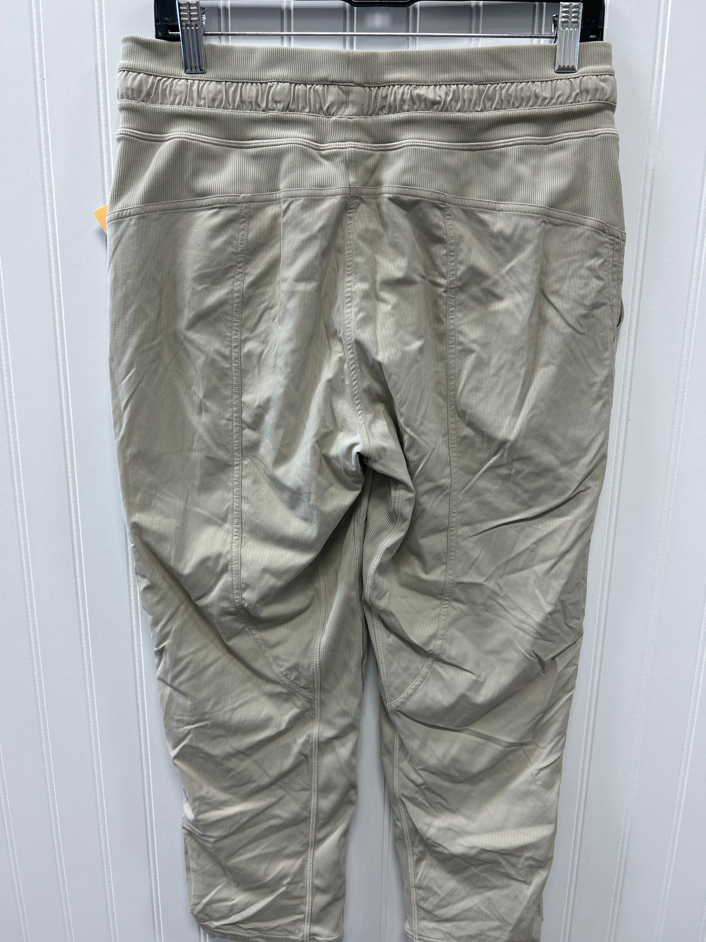 Athletic Pants By Lululemon In Cream, Size:8