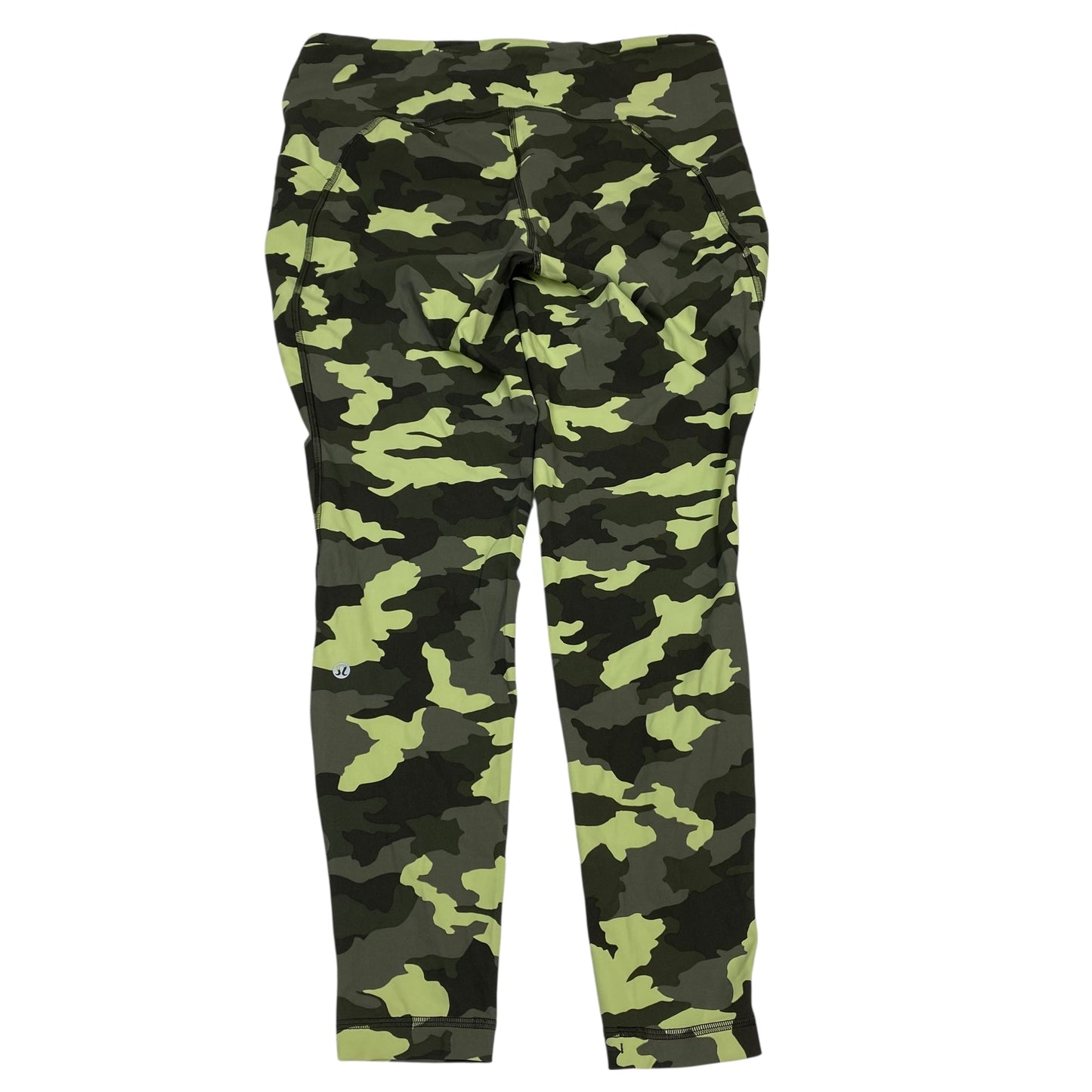 Athletic Leggings By Lululemon In Camouflage Print, Size:L