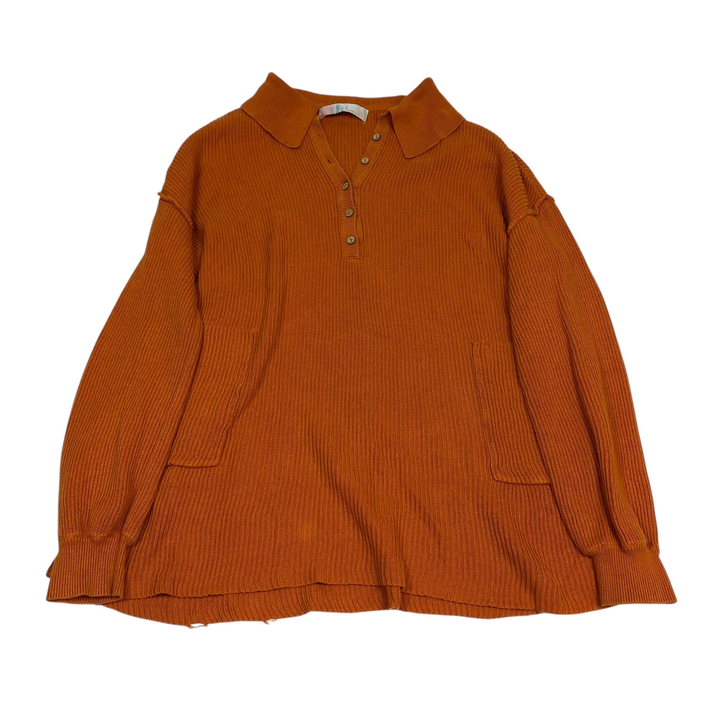Sweater By Free People In Orange, Size:M