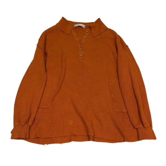 Sweater By Free People In Orange, Size:M