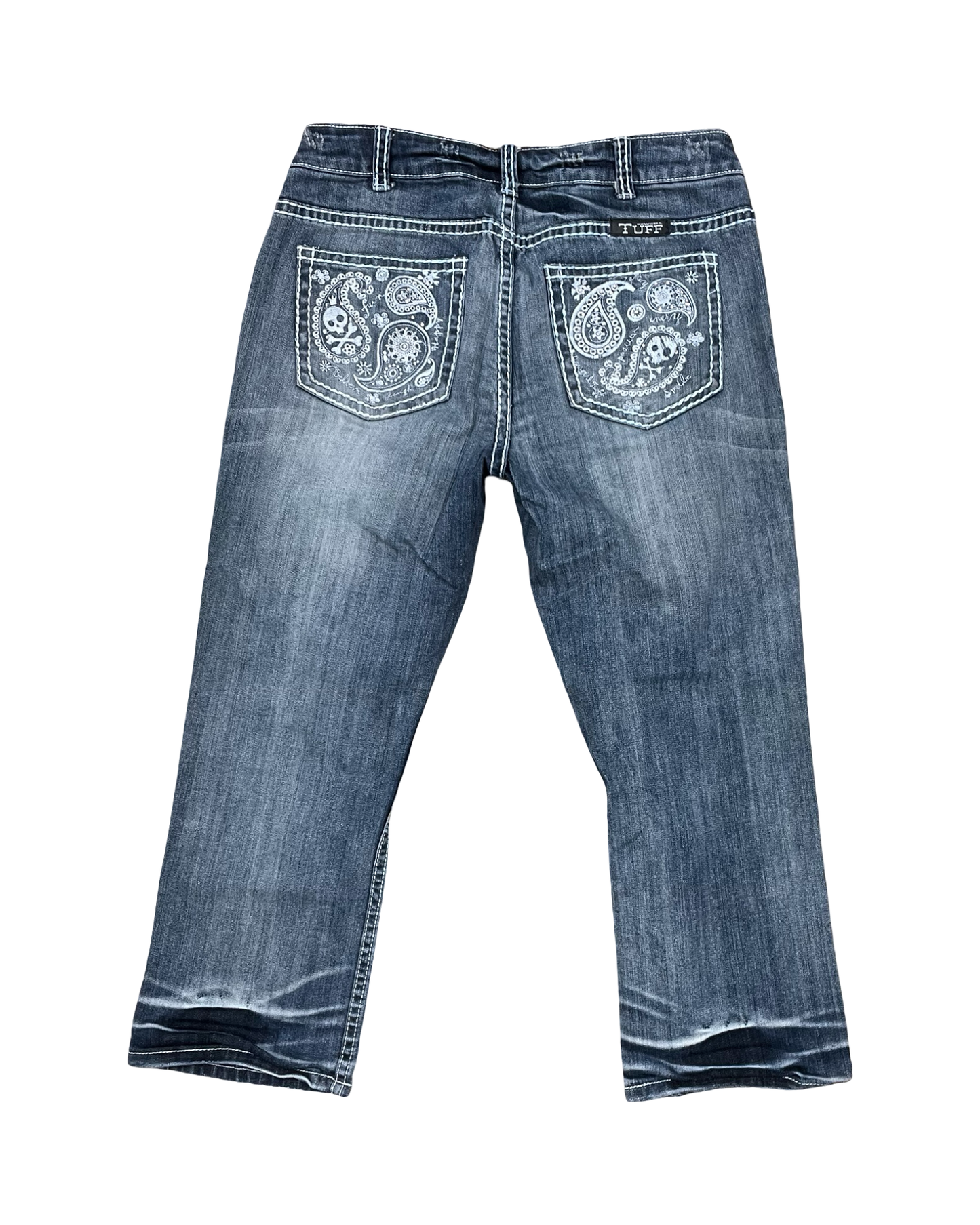 Jeans Cropped By Clothes Mentor In Blue Denim, Size:10