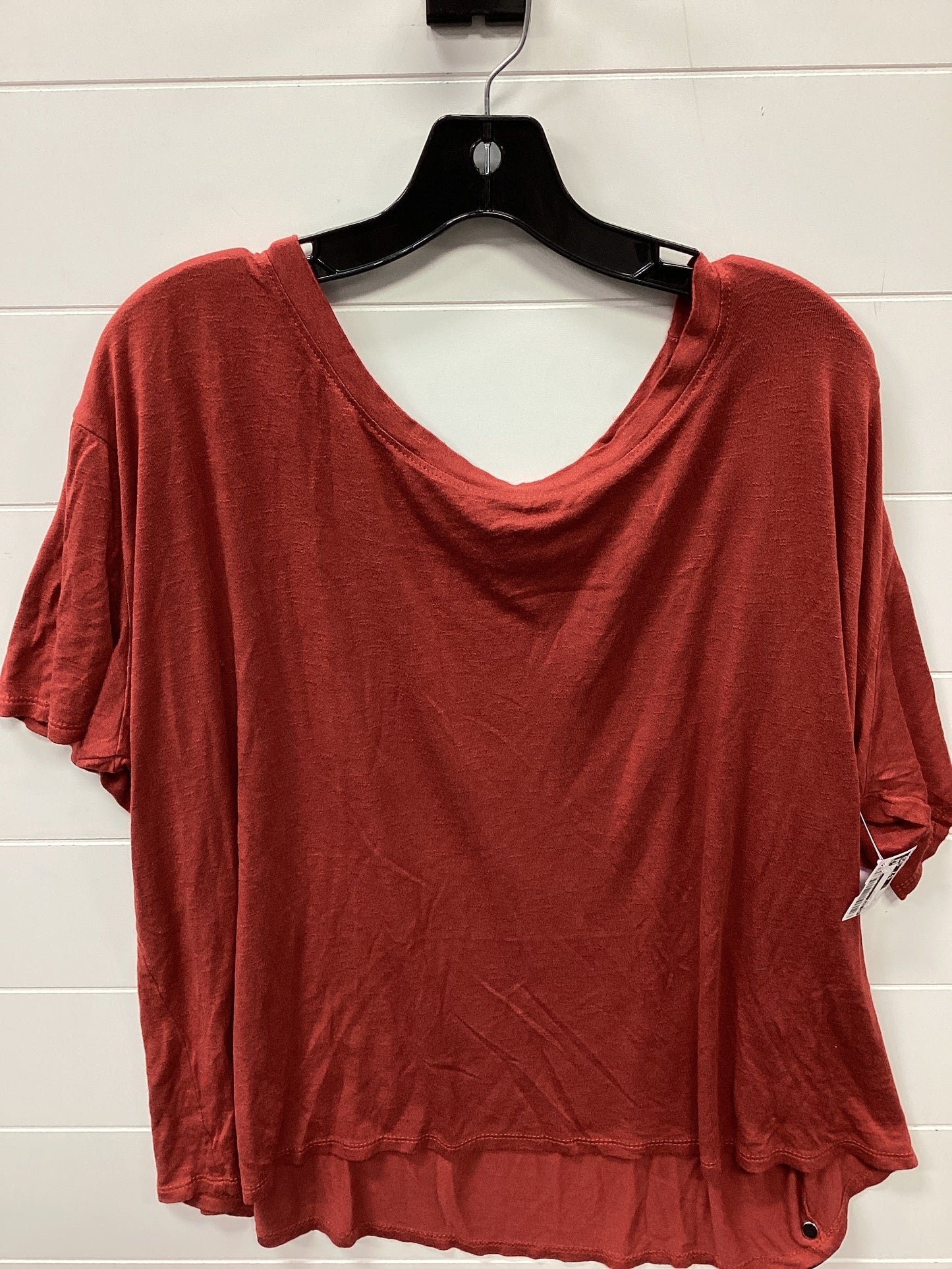 Top Ss Basic By Ps Kate In Red, Size:1X
