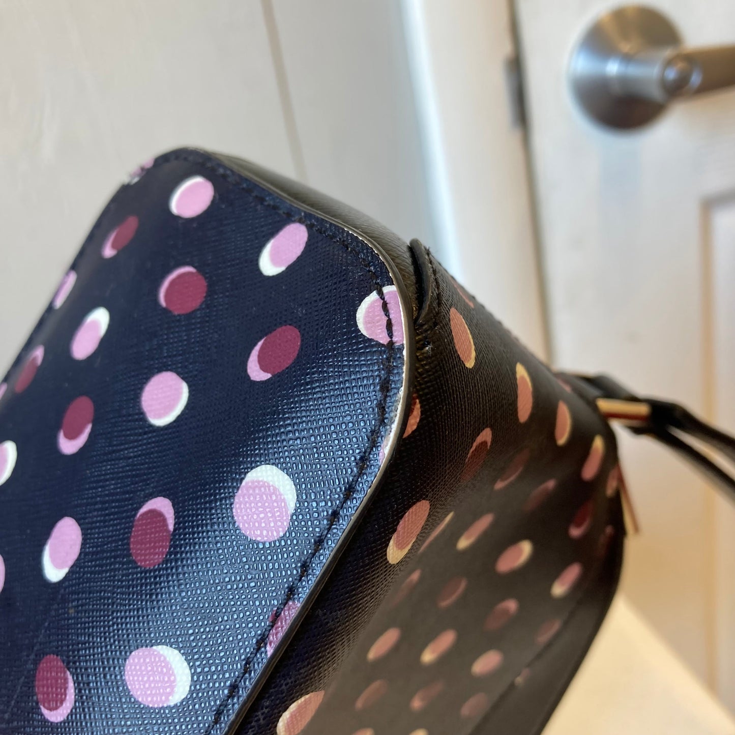 Crossbody Designer By Kate Spade In Black & Pink, Size:Small