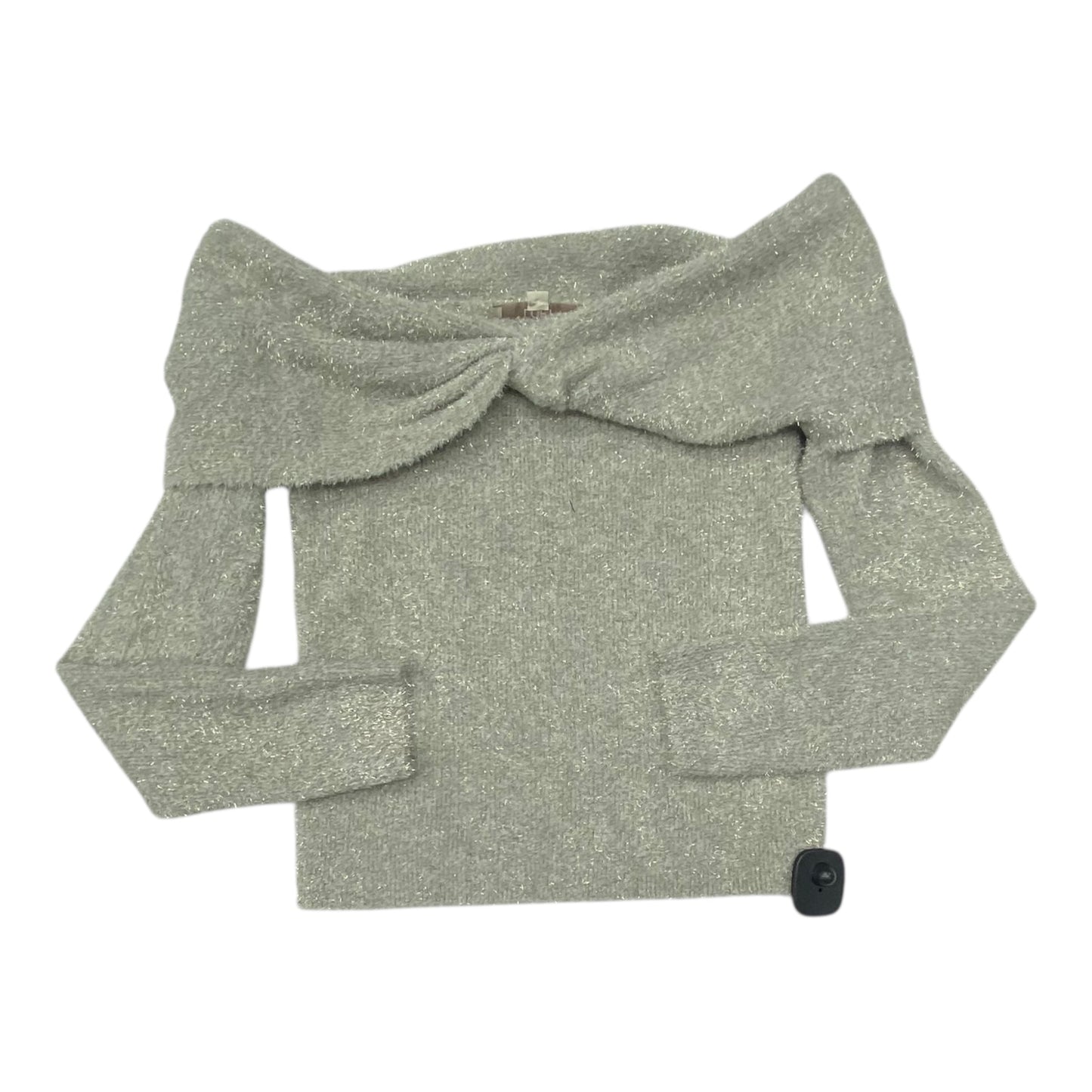 Sweater By Loft In Gold & Grey, Size:M