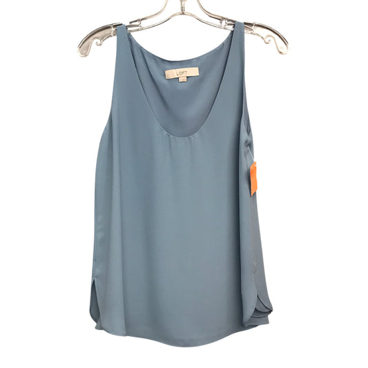 Top Sleeveless By Loft In Blue, Size:Xs