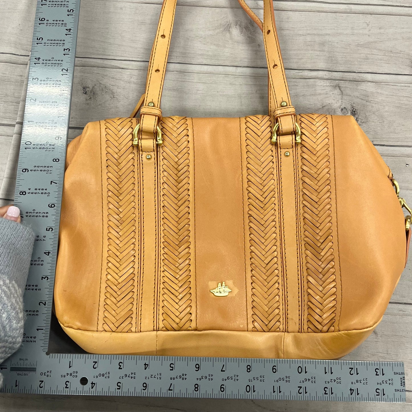 Handbag Designer By Brahmin, Size: Medium