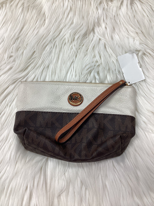 Wristlet By Michael By Michael Kors In Brown & Cream, Size:Large