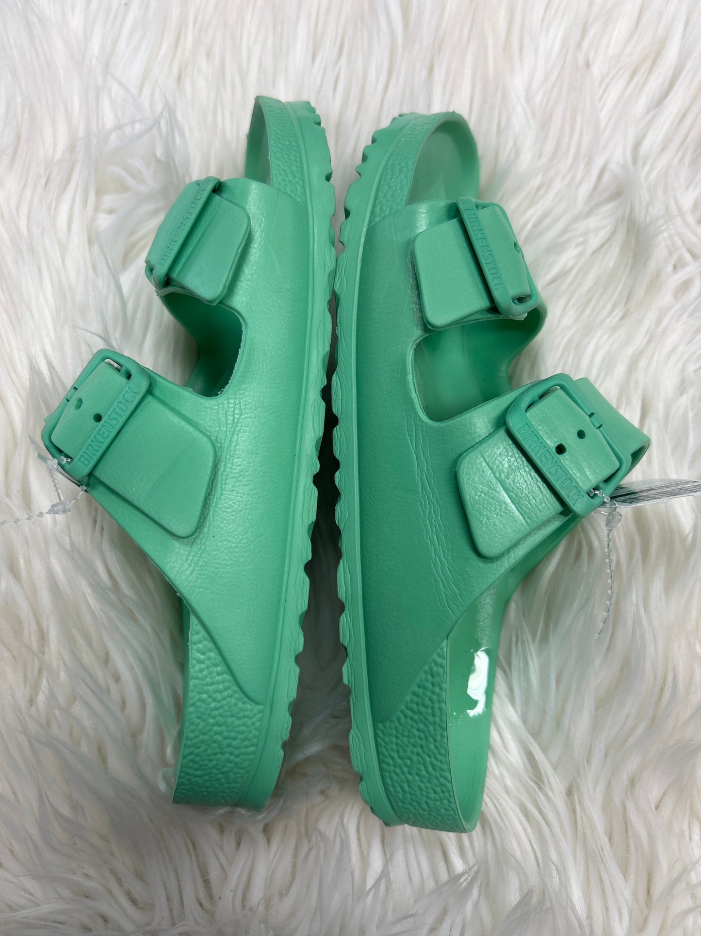 Sandals Flip Flops By Birkenstock In Aqua, Size:8.5