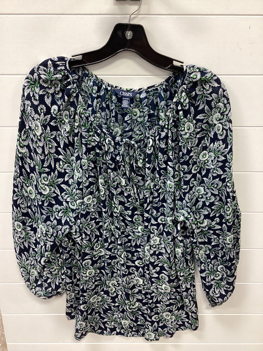 Top Ls By Chaps In Navy, Size:Xl