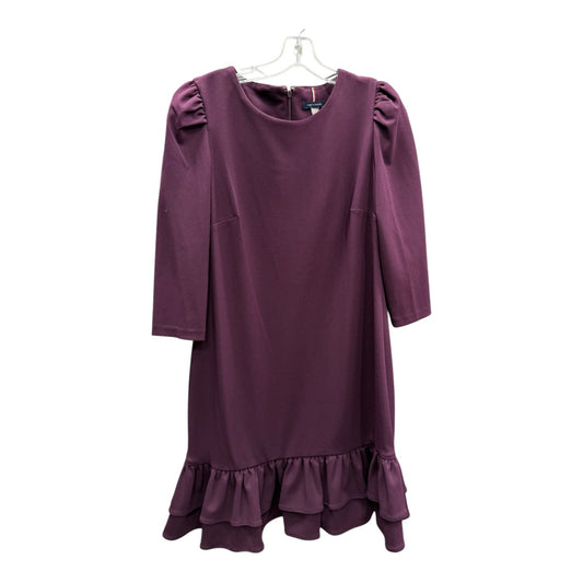 Dress Casual Midi By Tommy Hilfiger In Purple, Size:10