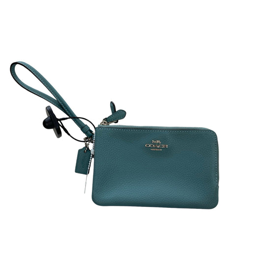 Wallet Designer By Coach In Teal, Size:Medium