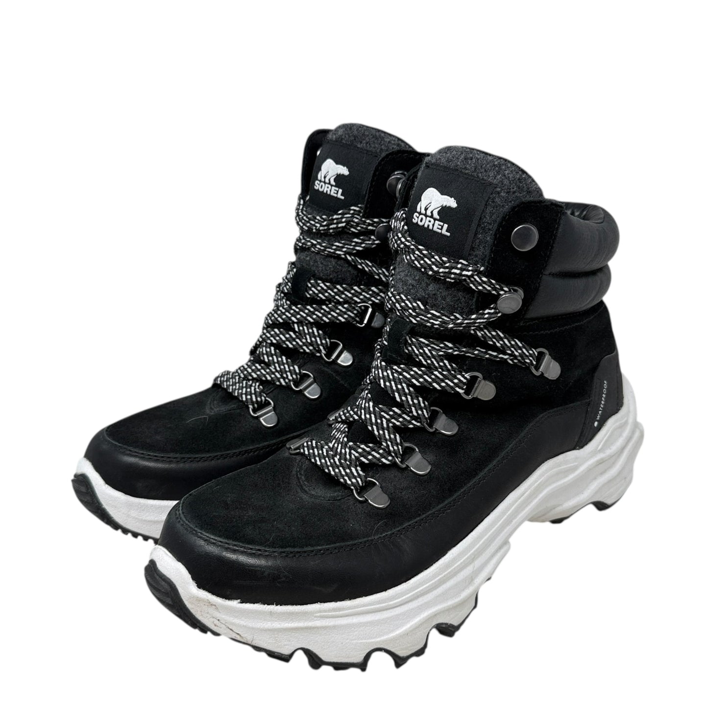 Kinetic Breakthru Conquest Waterproof Lace-Up Sneaker Boots By Sorel In Black, Size: 10.5