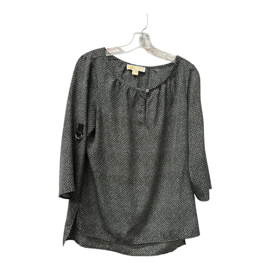 Top 3/4 Sleeve By Michael By Michael Kors In Black, Size:S
