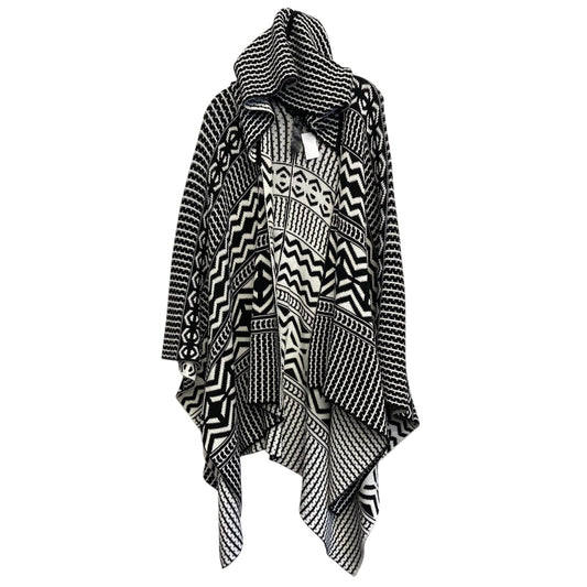 Poncho By White House Black Market In Black & White, Size:M