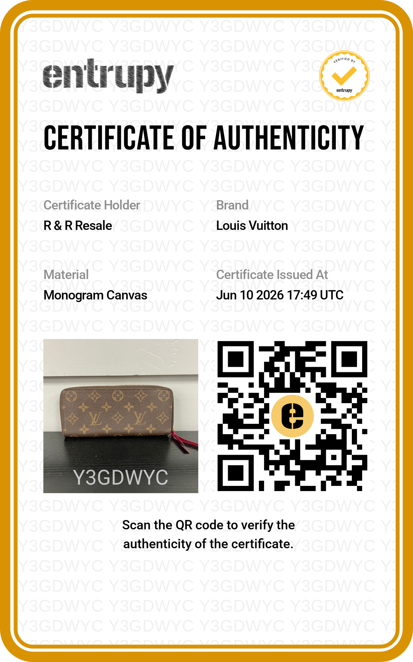 Wallet Luxury Designer By Louis Vuitton, Size: Medium