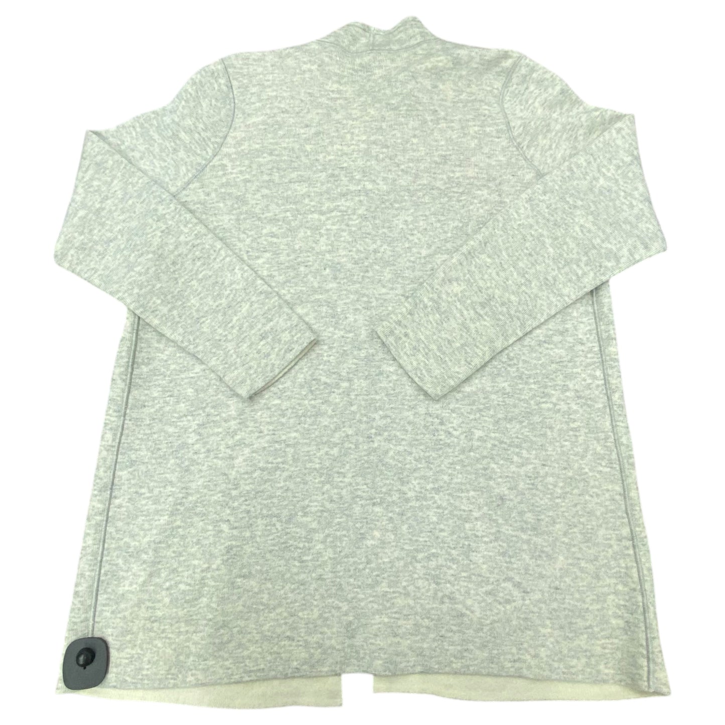 Sweater Cardigan By Loft In Grey, Size:L