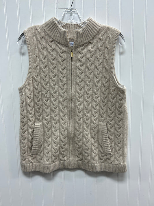 Vest Fleece By Croft And Barrow In Cream, Size:M