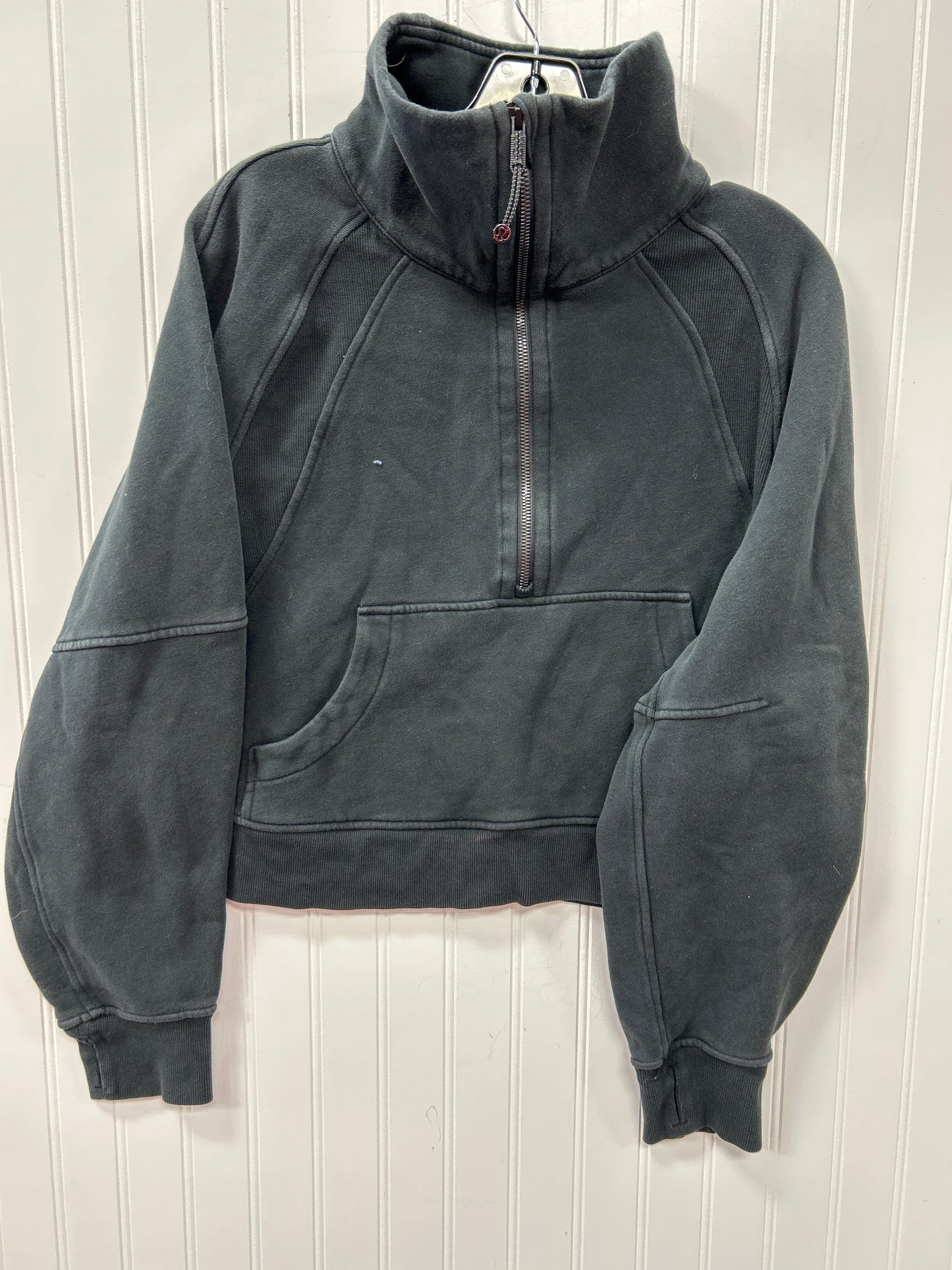 Athletic Jacket By Lululemon In Black, Size:L