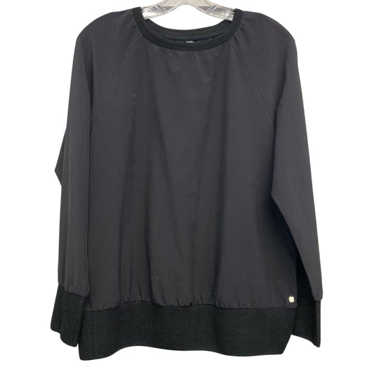 Athletic Top Ls Crewneck By Fabletics In Black, Size:S