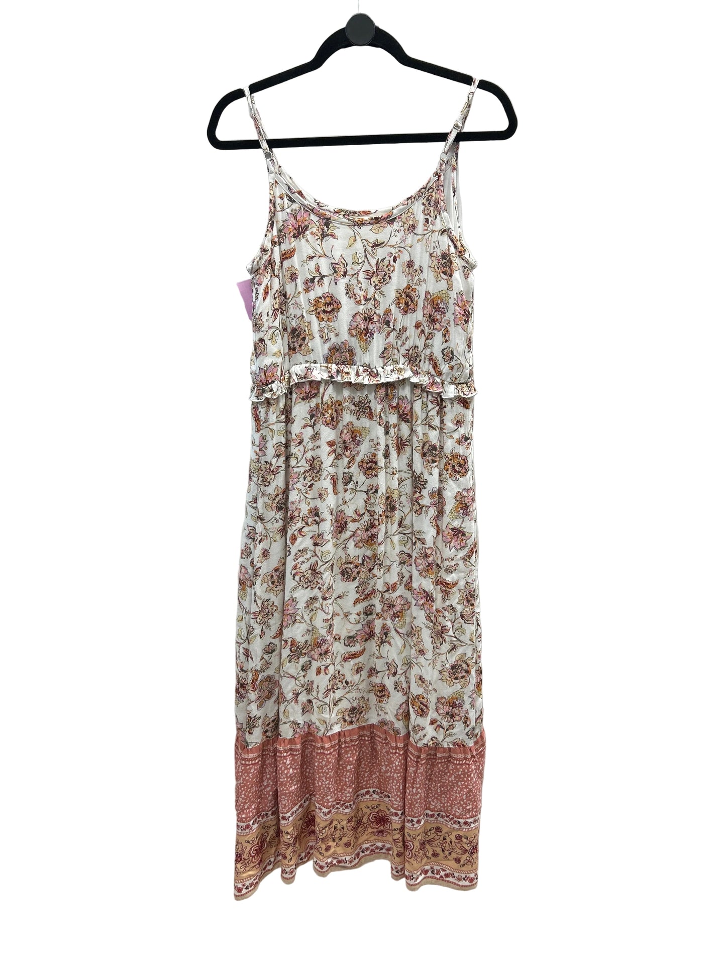 Dress Casual Maxi By Maurices In Floral Print, Size:M