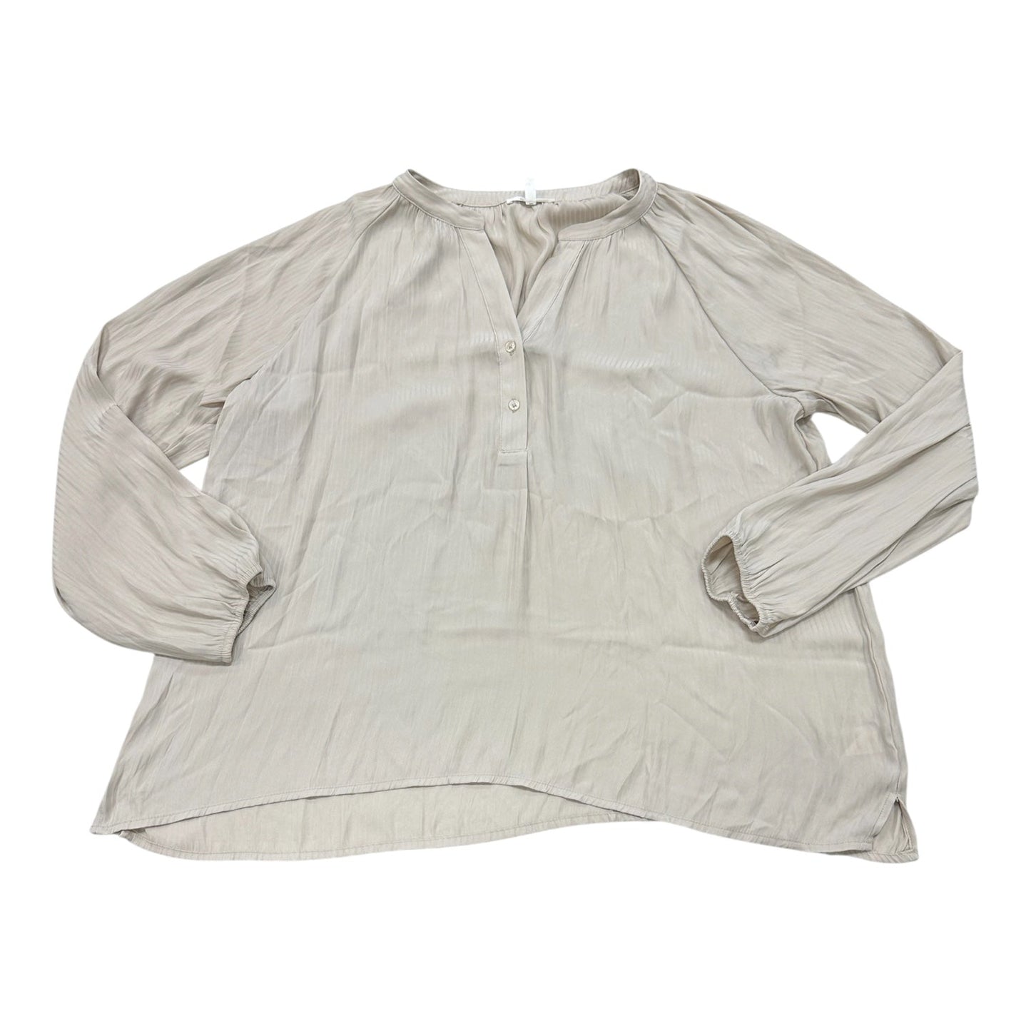 Blouse Ls By Maurices In Beige, Size:Xl