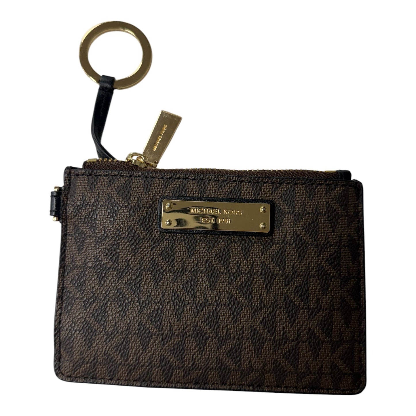 Coin Purse Designer By Michael Kors In Brown, Size:Small