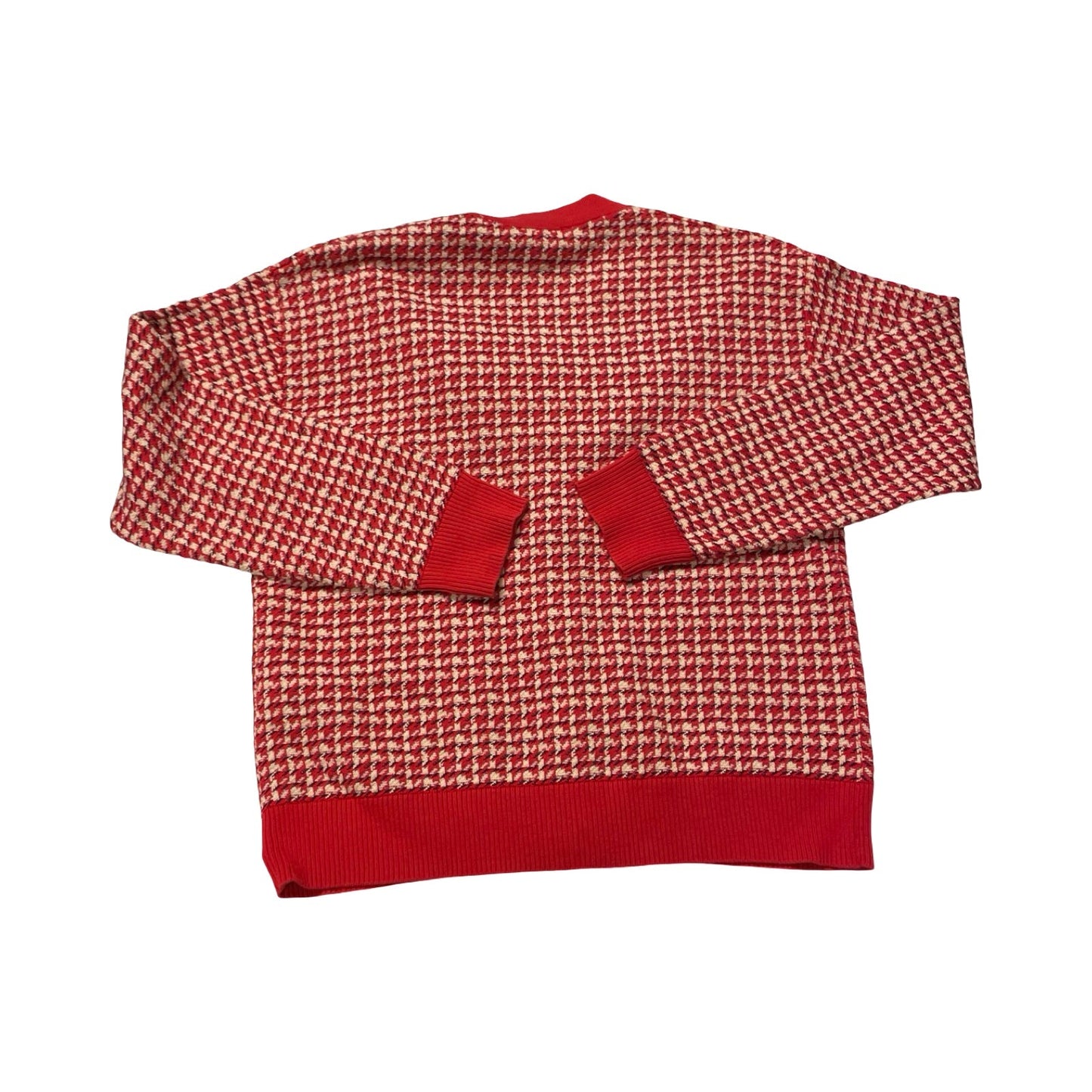 Sweater Designer By Sandro In Blue & Red & White, Size:S