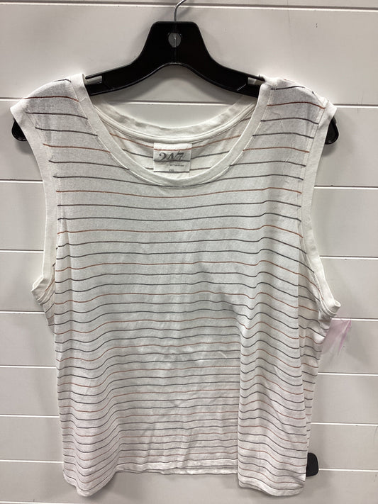 Top Sleeveless By Maurices In Cream, Size:1X