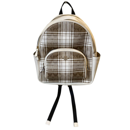 Backpack Designer By Coach In Cream, Size:Large
