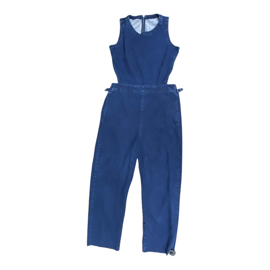 Jumpsuit By Asos In Blue Denim, Size:14L