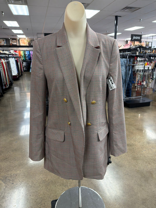 Blazer By Clothes Mentor In Plaid Pattern, Size:6
