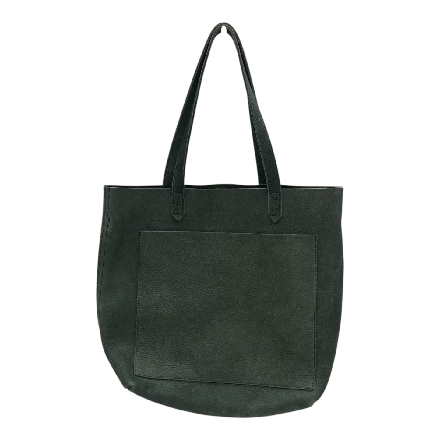 Tote Leather By Madewell In Green, Size:Medium