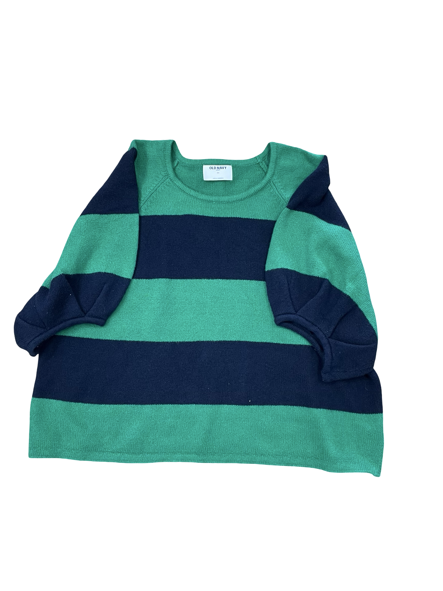 Sweater Ss By Old Navy In Blue & Green, Size:2X