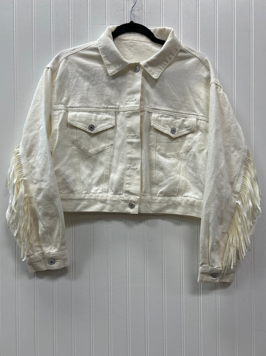 Jacket Denim By Cmc In White, Size:M