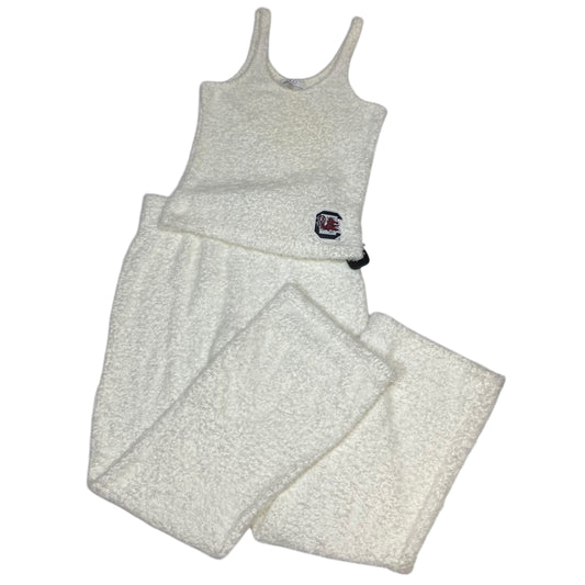 Lounge Set Pants By Erin Andrews In Cream, Size:S