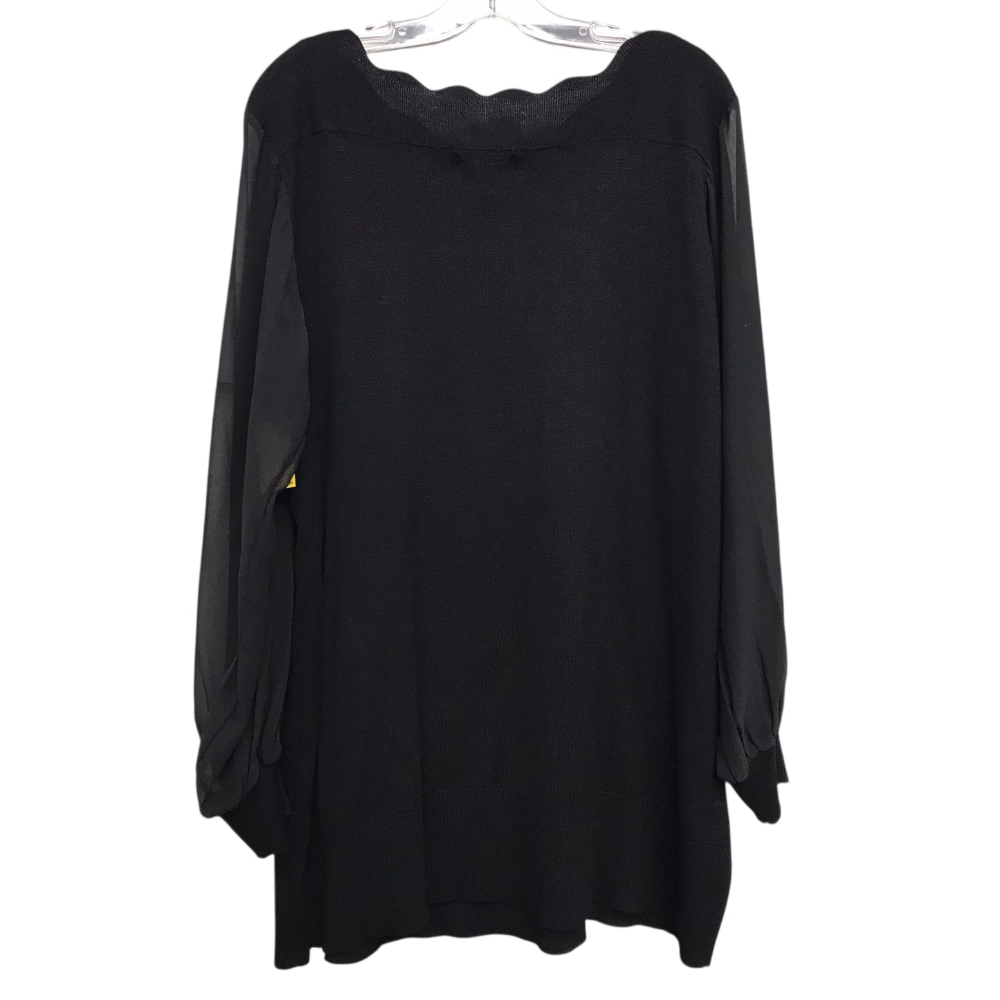 Top Ls By Cable And Gauge In Black, Size:1X