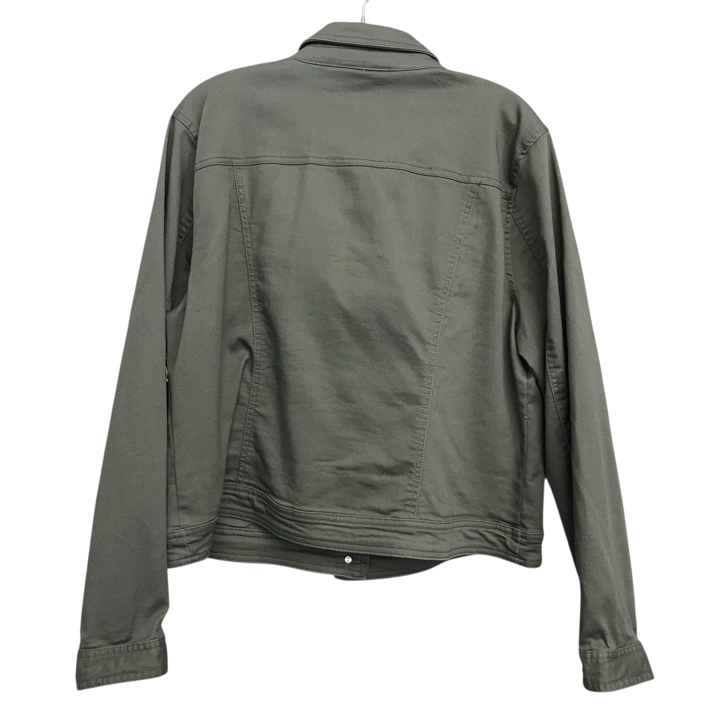 Jacket Denim By Westport In Green Denim, Size:Xl