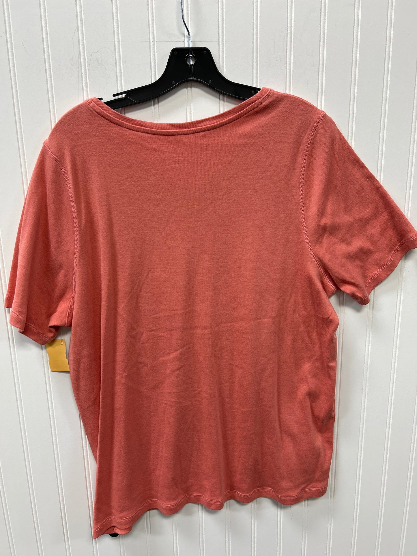 Top Ss Basic By Cj Banks In Peach, Size:1X