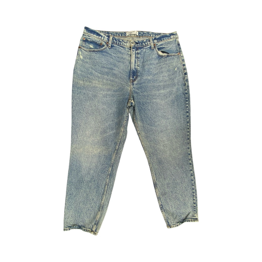 Jeans Skinny By Abercrombie And Fitch In Blue Denim, Size:18