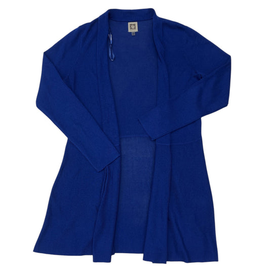 Sweater Cardigan By Anne Klein In Blue, Size:M