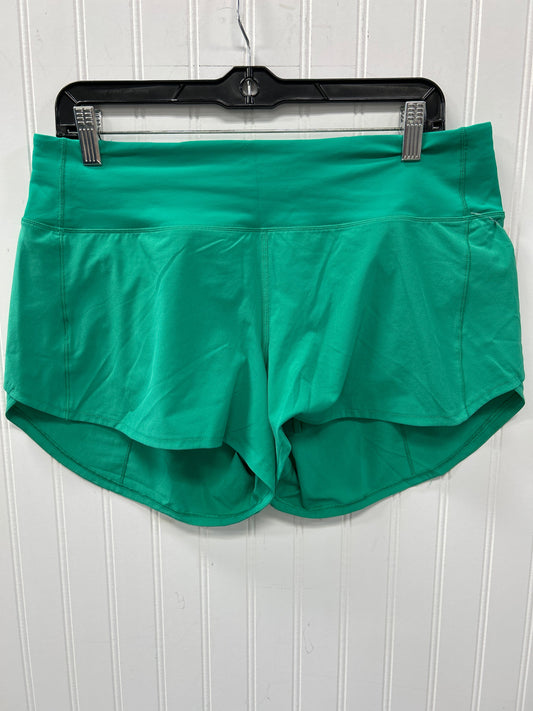 Athletic Shorts By Lululemon In Green, Size:10