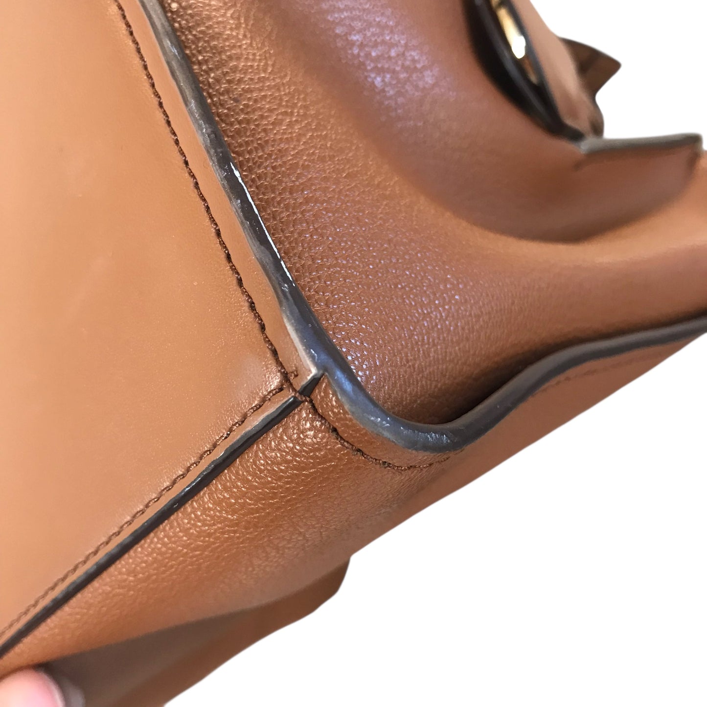 Handbag Designer By Michael Kors In Brown, Size:Medium