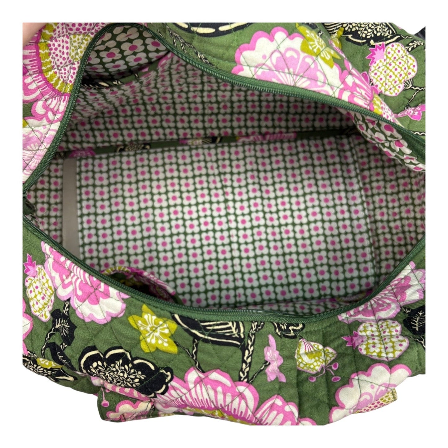 Duffle And Weekender By Vera Bradley In Green & Pink, Size:Large