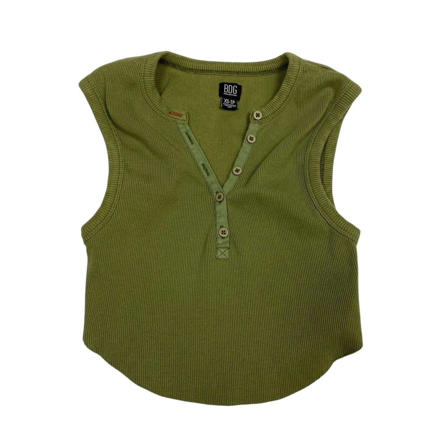 Top Sleeveless By Bdg In Green, Size:Xs